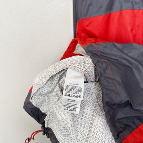 Eddie Bauer Mens Large Two Tone Grey Orange Windbreaker Jacket - Picture 11 of 14